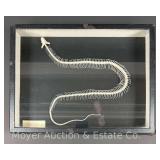 Worlds Natural Science Water Snake Skeleton, in Shadow Box, 12"x16"