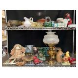 Group of Asst. Decorative, Glassware, Pottery, Silver Plate, Etc.