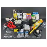Group of Hardware, Cleaning Supplies, Household, Etc.