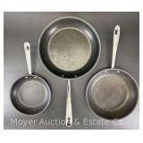 (3) All-Clad Non-Stick Skillets, 8.5", 10.5" and 12.5"
