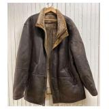 Orvis Shearling Leather Coat, Originally $3,500 from Orvis, Size 52