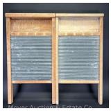 (2) Wood Wash Boards
