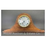 Gilbert Mantle Clock, Cracked Case, 20"w