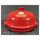 Emile Henry Ceramic Bread Cloche, with Extra Plate