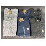 (6) Carhartt XL Relaxed Fit Sleeveless Shirts, Most Appear New with Tags