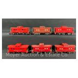 (6) S Gauge Cabooses