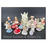 Group of Figurines, Angels, Etc. 3”-8” Tall