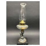 Figural Oil Lamp, 17"h