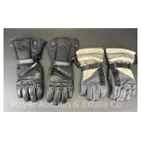 (2) Pairs of Mens Winter Gloves, One Battery Powered