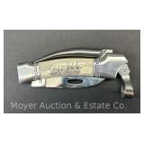 Sam McDowell "Fair Winds and Following Seas" Scrimshaw Carved Pocket Knife, 2005