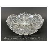 Libby Cut Crystal Bowl, 8.25"w