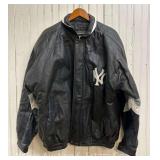 Vintage New York Yankees Genuine Leather Jacket, Size Large