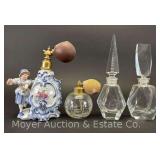 Group of Antique Perfume Bottles