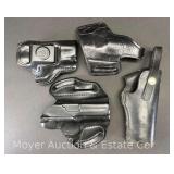 (4) Leather Pistol Holsters