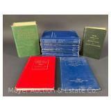 Group of Empty Coin Collector Books, Reference Books, Stamp Catalog, Etc.