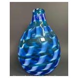Art Glass Vase, 11"h