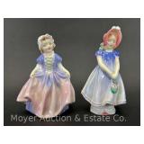 Royal Doulton "Ivy" and "Dinky Do" Figures, 5"h