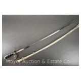 Zubco Taiwan Stainless US Military Officers Sword, with Scabbard, 35.5" Long