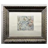 Framed Paul Cezanne "Olympia" Print, 18"x22.5"