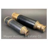 (2) Brass Telescopes, Both Appear to be Older Reproductions, 7"-11" Unextended