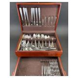 Group of Asst. Stainless Flatware, with Wood Chest