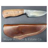 Karl Andersen "Brute De Forge Hunter" Hunting Knife, with Leather Sheath, 8.75" Long