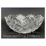 Hawkes Cut Crystal Bowl, 8"w
