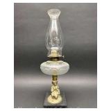 Figural Oil Lamp, 19"h