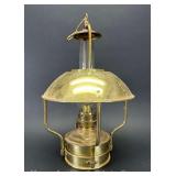 DHR Nautical Brass Ships Lantern, Marked Netherlands on Bottom, 16"h