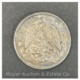 1904 Mexico Silver One Peso Coin
