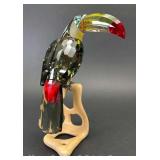 Swarovski Crystal Paradise Collection "Toucan", on Wood Base, 8"h