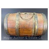 Small Antique Wood Keg/Barrel, 13"w