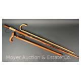 Walking Stick and (2) Canes