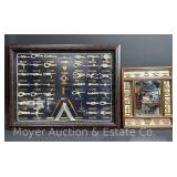 (2) Decorative Framed "Nautical Knots" Wall Hangings, 18"x15" and 24"x32"