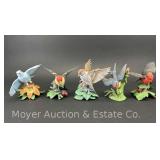 (5) Lenox Birds, 5"h