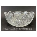 Almy & Thomas Corning NY Cut Crystal Bowl, 8"w