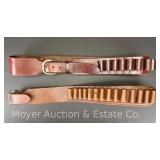 (2) Leather Shotgun Shell Bandoliers