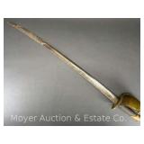 Ames 1862 US Naval Boarding Cutlass, No Scabbard, 32.5" Long
