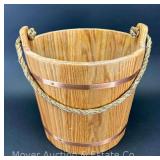 Lehmans Oak Bucket, 10"h x 12"w