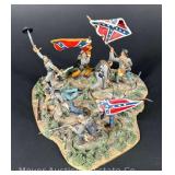 Don Troiani's 'High Water Mark' Civil War Diorama, by Conte, Metal Figures, 7.5'w x 4.5'h