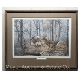 James E. Kennedy Serigraph 'Autumn Pursuit', Signed & #121 of 500, Framed 25'x32' Overall