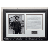 'The Most Powerful Weapon in the World' Framed Bullet, Photo Print and History, Framed 15.5'x22.5'