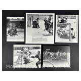 (5) New York Rangers Hockey Plaques, Black and White