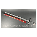Denix Decorative Excalibur Sword with Sheath, Marked India, 42.5' Long