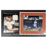 Vince Young Signed Photograph and Roger Mari Photograph, with Signature, Both Framed