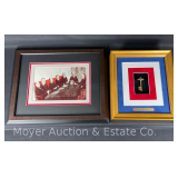 'Key to the Bastille' Replica in Shadow Box with Framed 'Supreme Court of California' Print