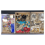 Group of Ladies Costume Jewelry, Necklaces, Rings, Earrings, Etc.