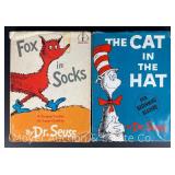 1965 Dr. Seuss 'Fox in Socks and 1957 'Cat in the Hat' Books