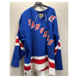 Pesserilo New York Rangers Jersey, Size 56, Some Staining