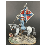 Robert E. Lee on Horseback by Conte, Hand Painted Metal, ACW57177, 5.5'h